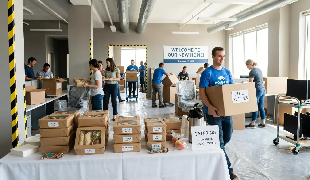 Catering during office move weeks made easier. Learn how to feed teams without a kitchen, reduce disruption, and keep operations moving.