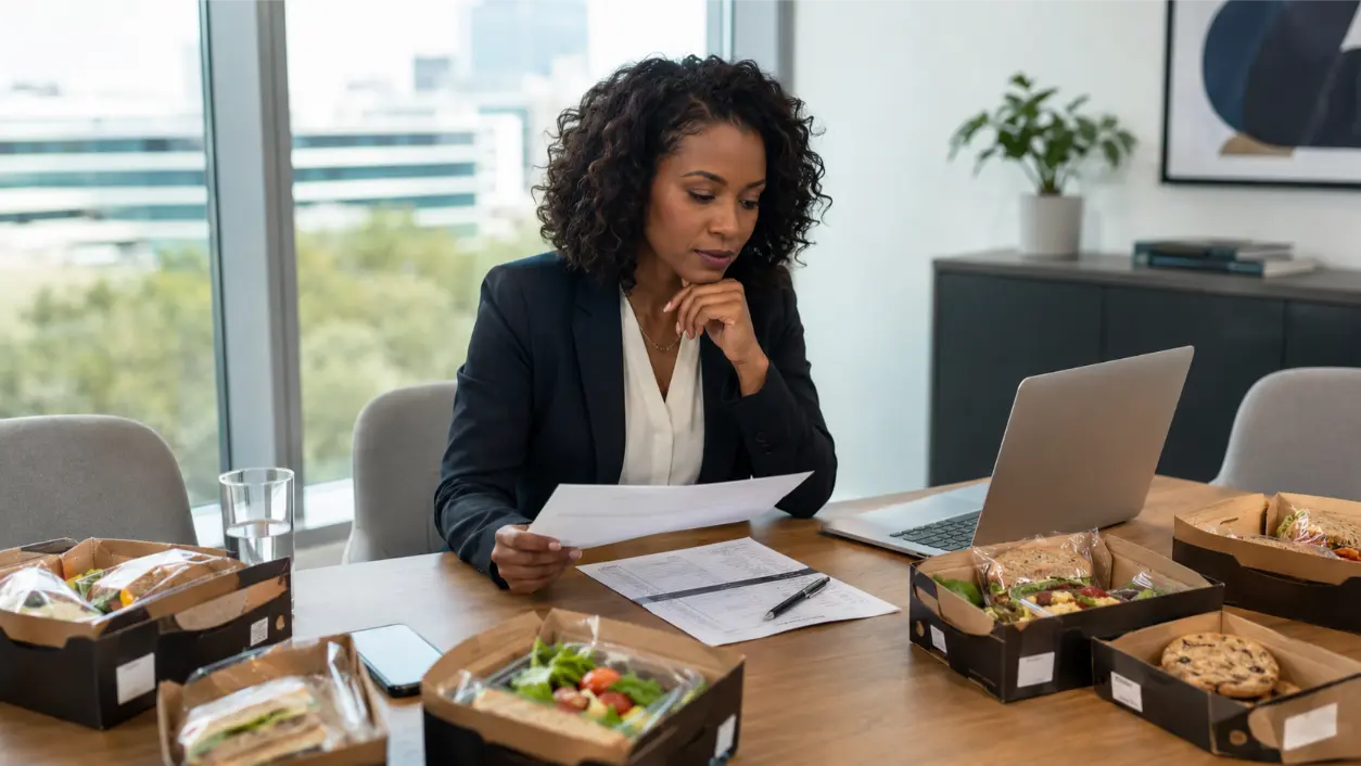 Catering quality evaluation can be done without a tasting. Use proxy signals, reliability questions, references, and a pilot order to vet a caterer.