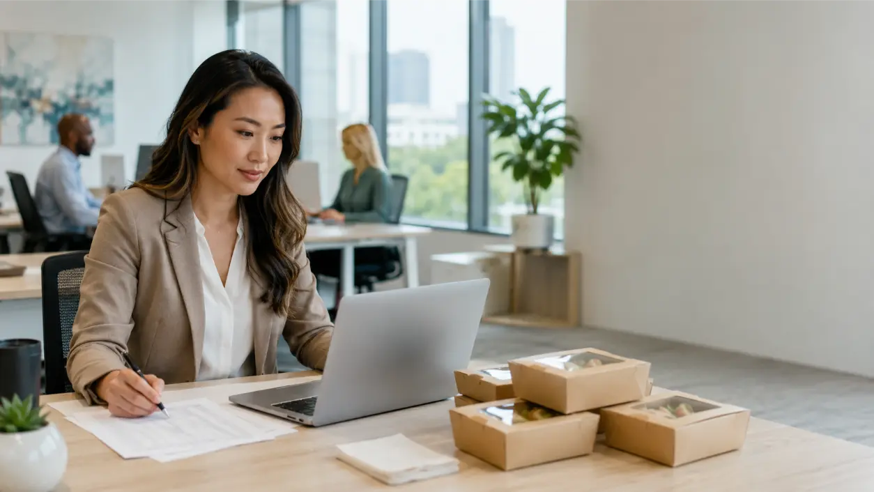 Use this office lunch RSVP system to set deadlines, track meal choices and dietary needs, manage reminders, reduce over-ordering, and send an accurate catering headcount.