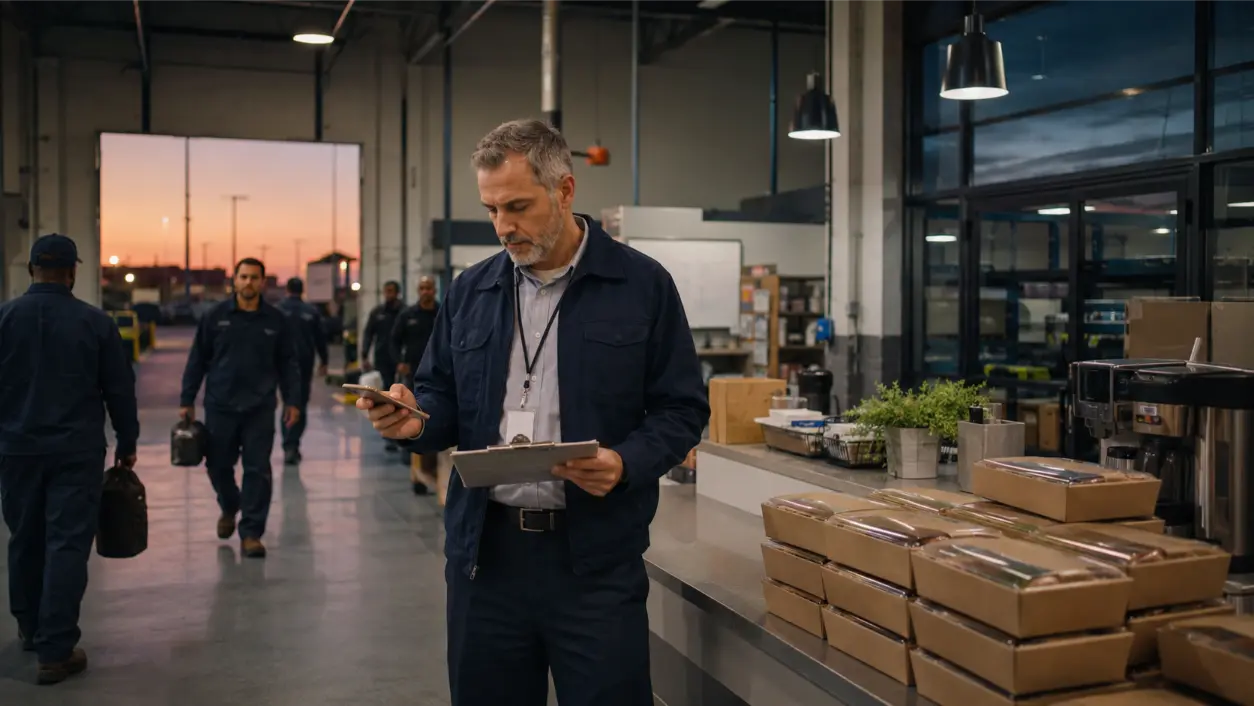 Use this night shift catering guide to plan after-hours meals with delivery windows, safe food holding, secure handoffs, staggered breaks, dietary tracking, and budget controls.