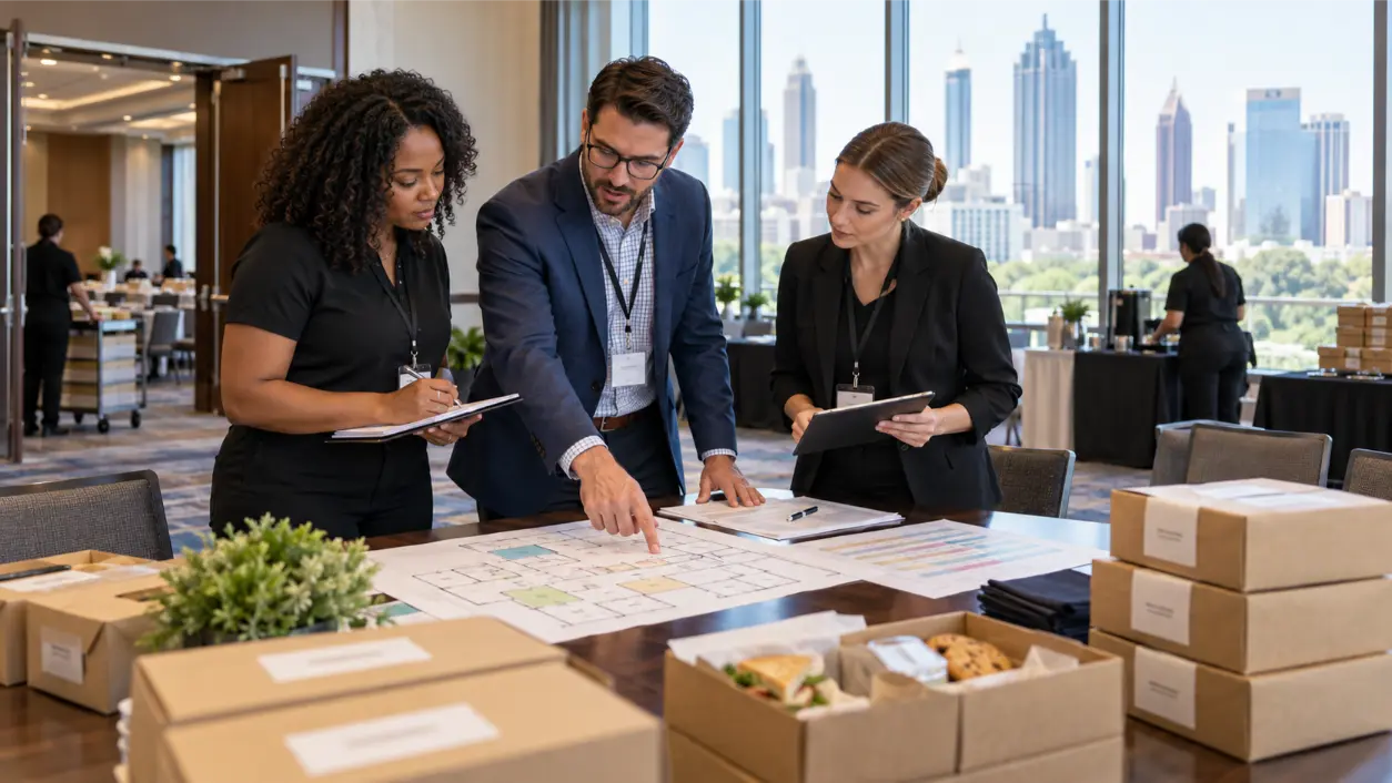 Catering Multi Room Event: A Simple Logistics Plan