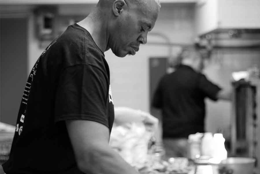 Support Gathering Industries — the nonprofit that helps people facing homelessness get back on track! Donor Dashboard Our Program at Gathering Industries combines professional kitchen instruction, life-skills development and job placement to restore hope and dignity for men moving out of homelessness.
