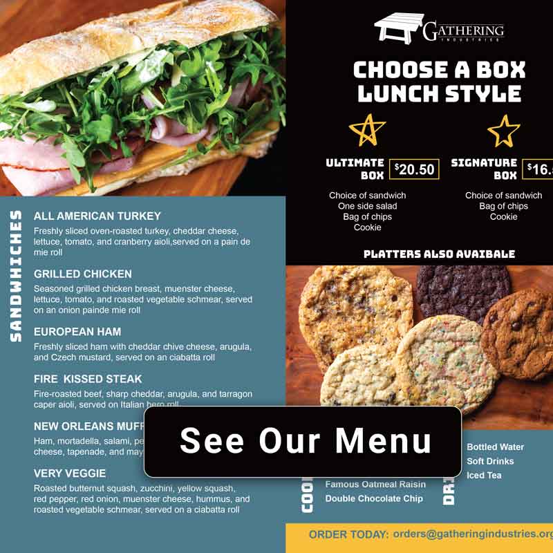 Atlanta catering menu